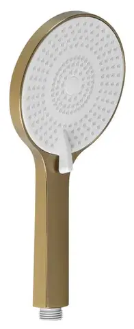 SAPHO Ruční masážní sprcha, 3 režimy sprchování, silikon trysky, průměr 120, ABS/zlato mat SK879GB