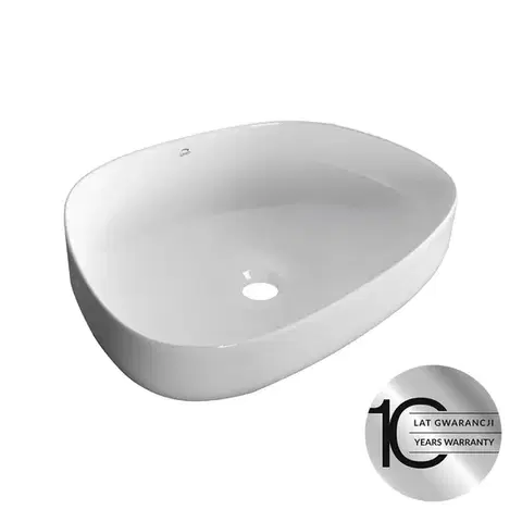 Laveo Asymmetric keramické umyvadlo na desku 48x36 VUA_6248