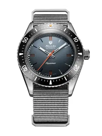 Nivada Grenchen Aquamar Grey - Grey Nato Strap
