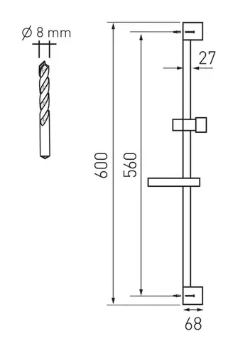 NOVASERVIS Sprchová souprava chrom KIT866,0