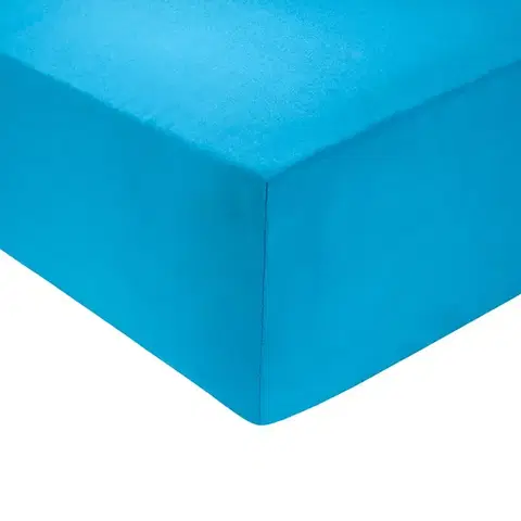 Prostěradlo jersey tyrkysová TiaHome - 120x200cm