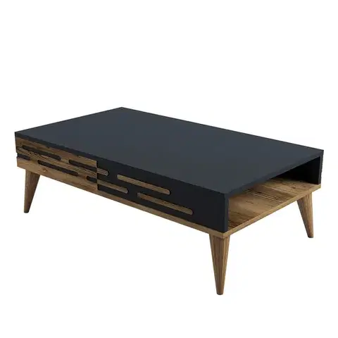 Konferenční stolek Valensiya - Walnut, Anthracite