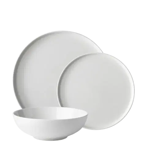 Sada talířů 12 ks — Fine Dining White - 493620
