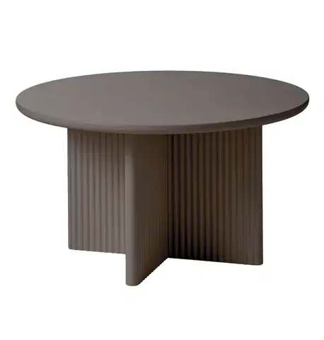 Estila Konferenční stolek Hvidea, taupe, Ø 80 cm