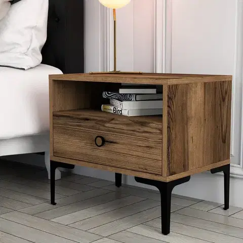 Noční stolek Lizbon 532 - Walnut