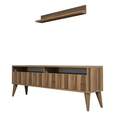 TV stěna / Sestava pod TV Best - Walnut