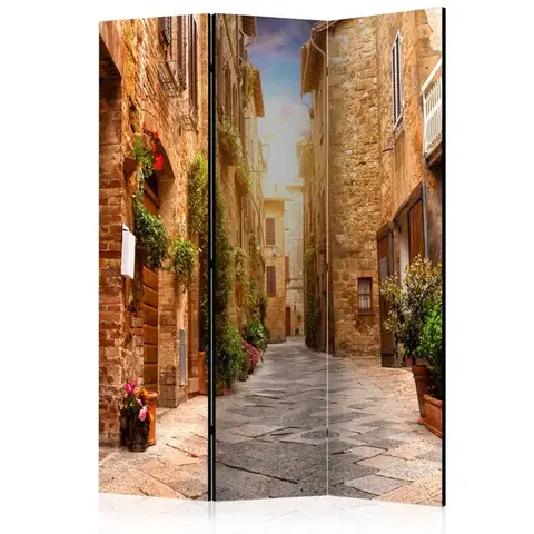 Paraván Colourful Street in Tuscany Dekorhome