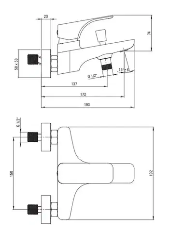DEANTE Hiacynt černá Vanová baterie BQH_N10M