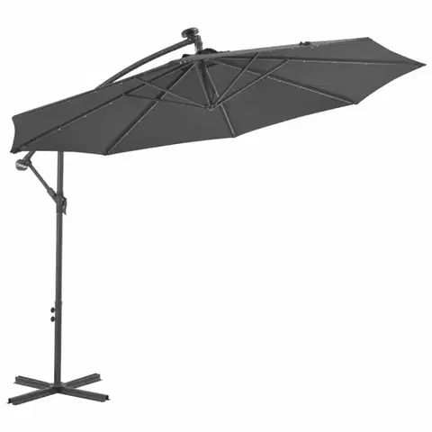 Konzolový slunečník s LED světly Ø 300 cm