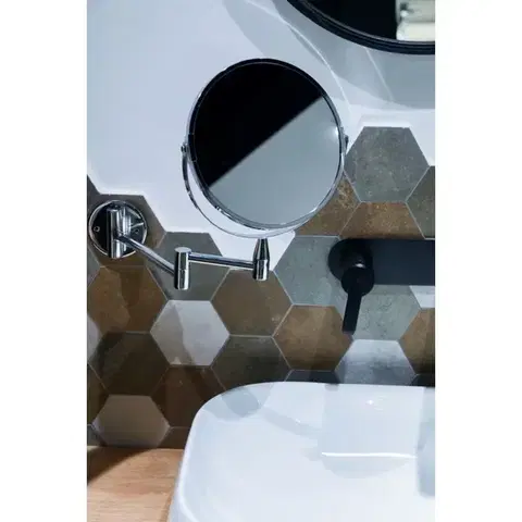 AWD Interior Kosmetické zrcátko nástěnné, kulaté KD02090705