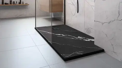 REA Sprchová vanička Magnum CARRARA BLACK 80x100 REA-K7007