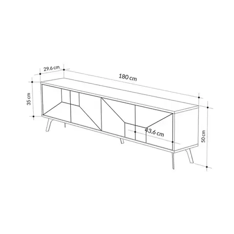TV stolek Dune - Anthracite