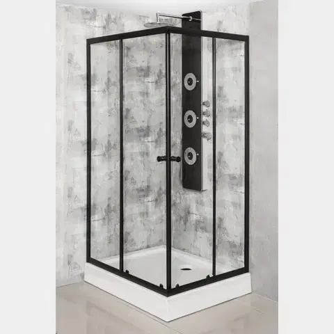 KERRA Sprchový kout Olga BL SQ 100x70 (bez vaničky) 5907548125880