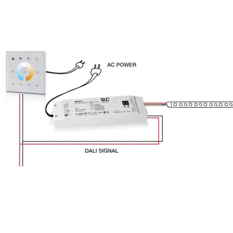 SLC Driver 24V 4CH TW 100W DALI IP20 DT8