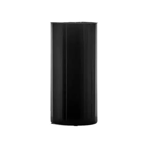 Estila Designová art deco skleněná váza Elegance oválného tvaru černé barvy 30cm