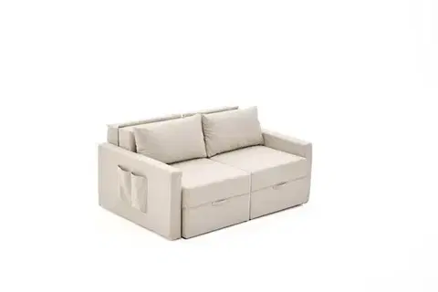 Dvoumístná rozkládací pohovka Saros - Cream