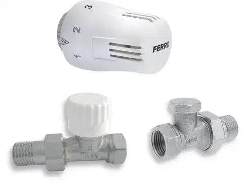NOVASERVIS Sada na radiatory s termostatem přímá 1/2" ZTM01