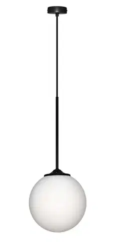 Závěsná lampa černá/bílá koule 20cm Glasgow Ledea