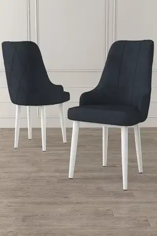 Sada židlí (6 kusů) Trex - Anthracite, White
