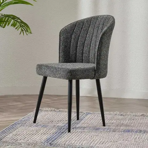 Sada židlí (4 kusy) Rubi - Anthracite, Black