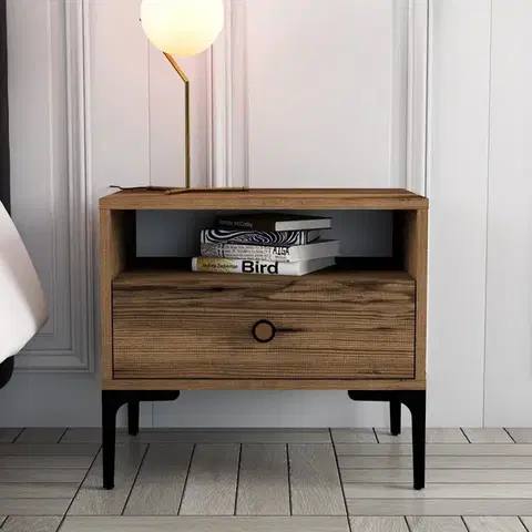 Noční stolek Lizbon 532 - Walnut