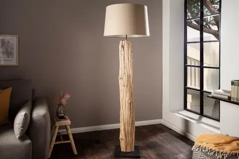 Estila Designová stylová stojací lampa Treibholz