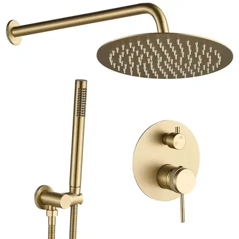 REA Podomítková sprchová sada Lungo Grip Gold Brush  + BOX REA-P8950