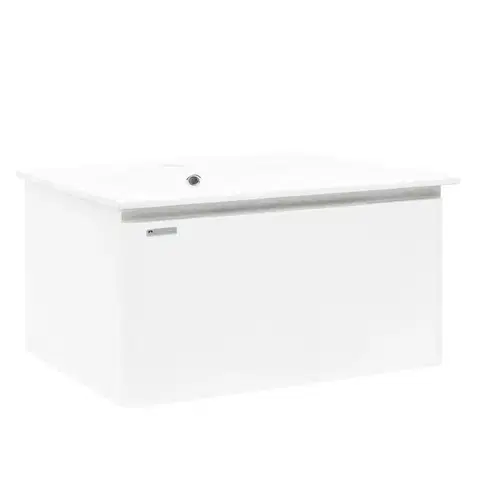 Koupelnová skříňka s umyvadlem Naturel Ancona 100x45x46 cm bílá lesklá ANCONA2100DVB ANCONA2100DVB