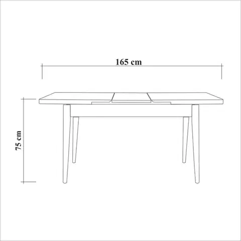 Extendable Dining Table Vina - White