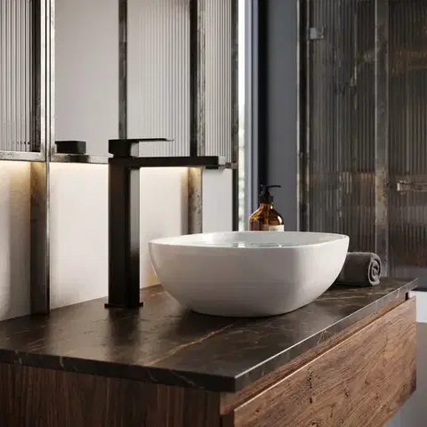 REA Umyvadlový baterie Arlo Black, vysoká REA-B4586