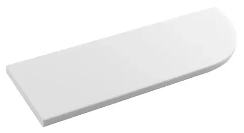 SAPHO ABELINE rohová police rockstone 300x100mm, excentrická, bílá mat AE300-0101
