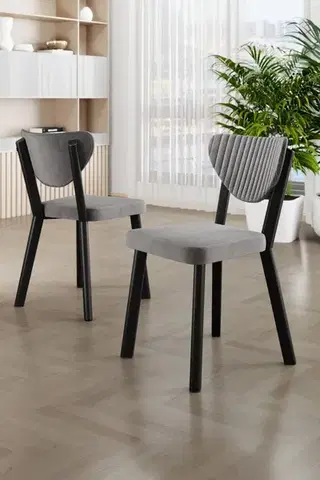 Sada židlí (6 kusů) Arfe - Grey, Black