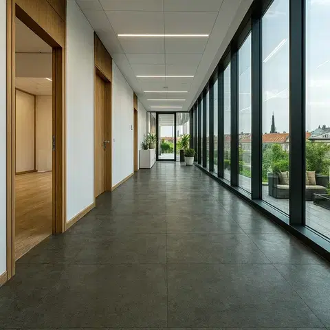 Gerflor, PVC podlaha - lino Flex Nerok 2153 Shade Anthracite, na míru, šíře 2m,4m, šedá, bez podkladu, chodba / předsíň