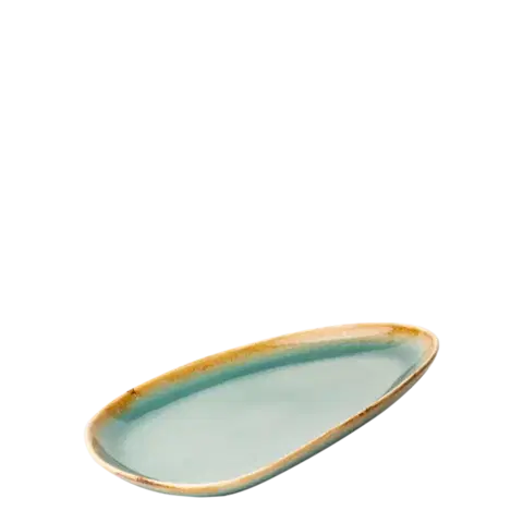 Talíř Triangle Sand tyrkysový 25 cm - Gaya - 451964