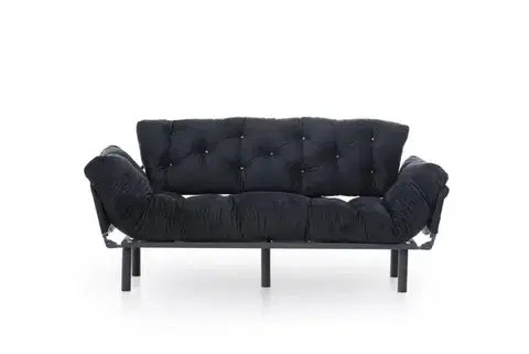 Trojmístná rozkládací pohovka Nitta Triple - Black