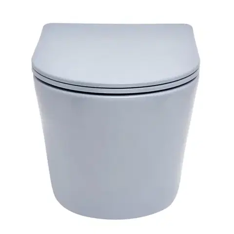 Wc s prkénkem softclose závěsné SAT Infinitio tmavě modrá mat zadní odpad SATINF010RREXPDBLM SATINF010RREXPDBLM