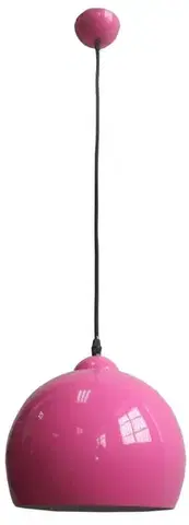 Stropní závěsná lampa 1xE27 malinová STUDENT