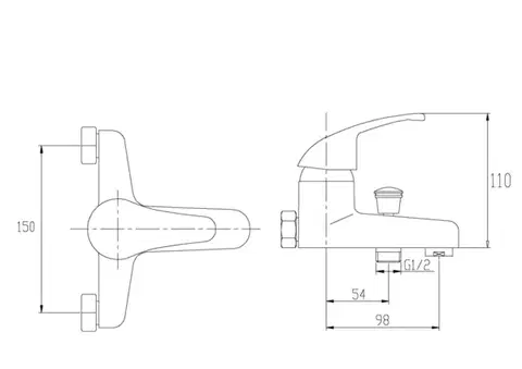 INVENA Vanová baterie PEREA BW-05-001-Q