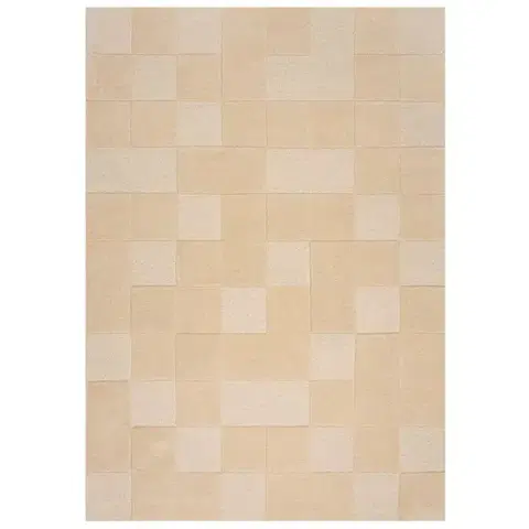 Flair Rugs, Kusový koberec Moderno Checkerboard Natural, 120x170, béžová, ložnice