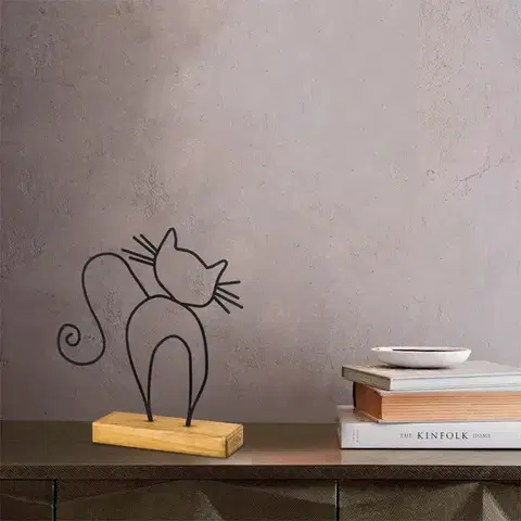 Dekorativní předmět Cat - Black