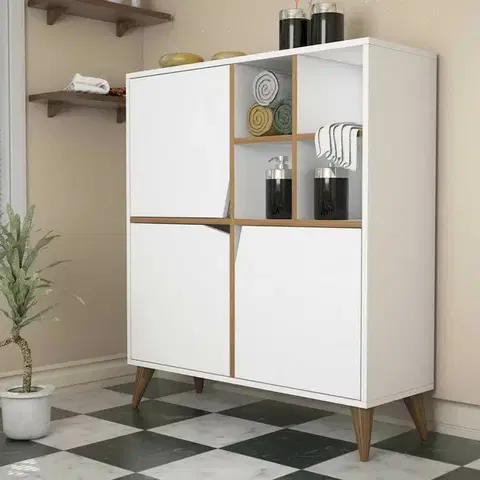 Skříňka Pulse White and Walnut
