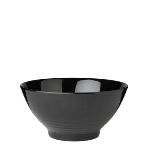 Miska černá 20 cm — Elements Melamin (Flow) - 593171