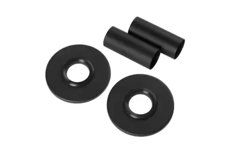 CERANO Sada krycích rozet připojení radiátoru černá matná CER-165