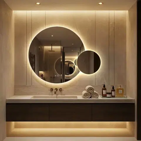 REA Zrcadlo LED R-8040 80cm + 40cm HOM-08531