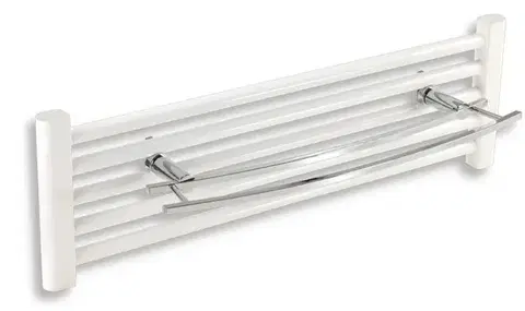 NOVASERVIS Dvojitý držák na otopný žebřík 600 mm Metalia 2 chrom 6225/1,0