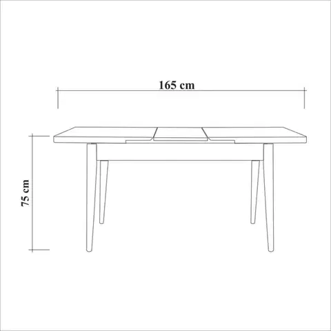 Extendable Dining Table Vina - Walnut