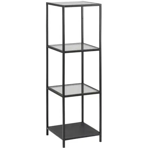 Actona Regál Seaford 37 x119,5 cm černý