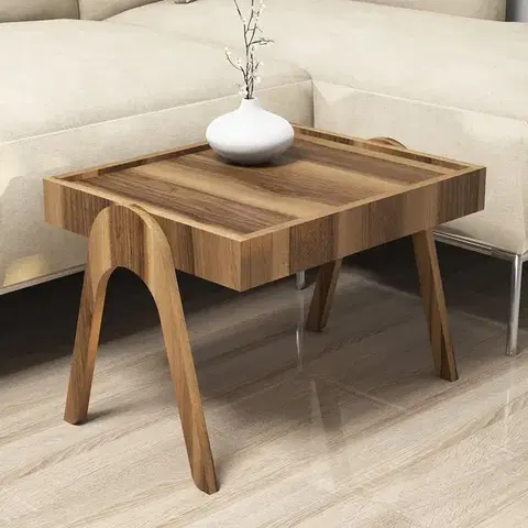 Odkládací stolek Roma Walnut, 3 ks