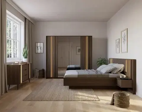 ArtLas Šatní skříň MAARO s LED osvětlením