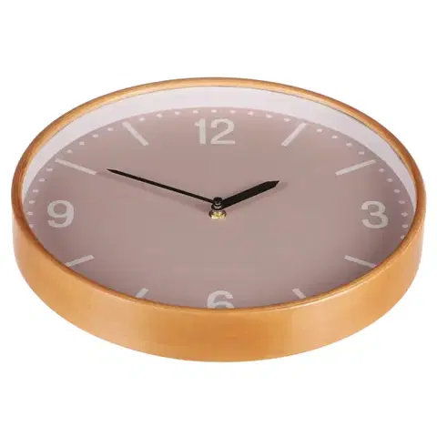 Nástěnné hodiny Simplex béžová, pr. 32 cm, MDF